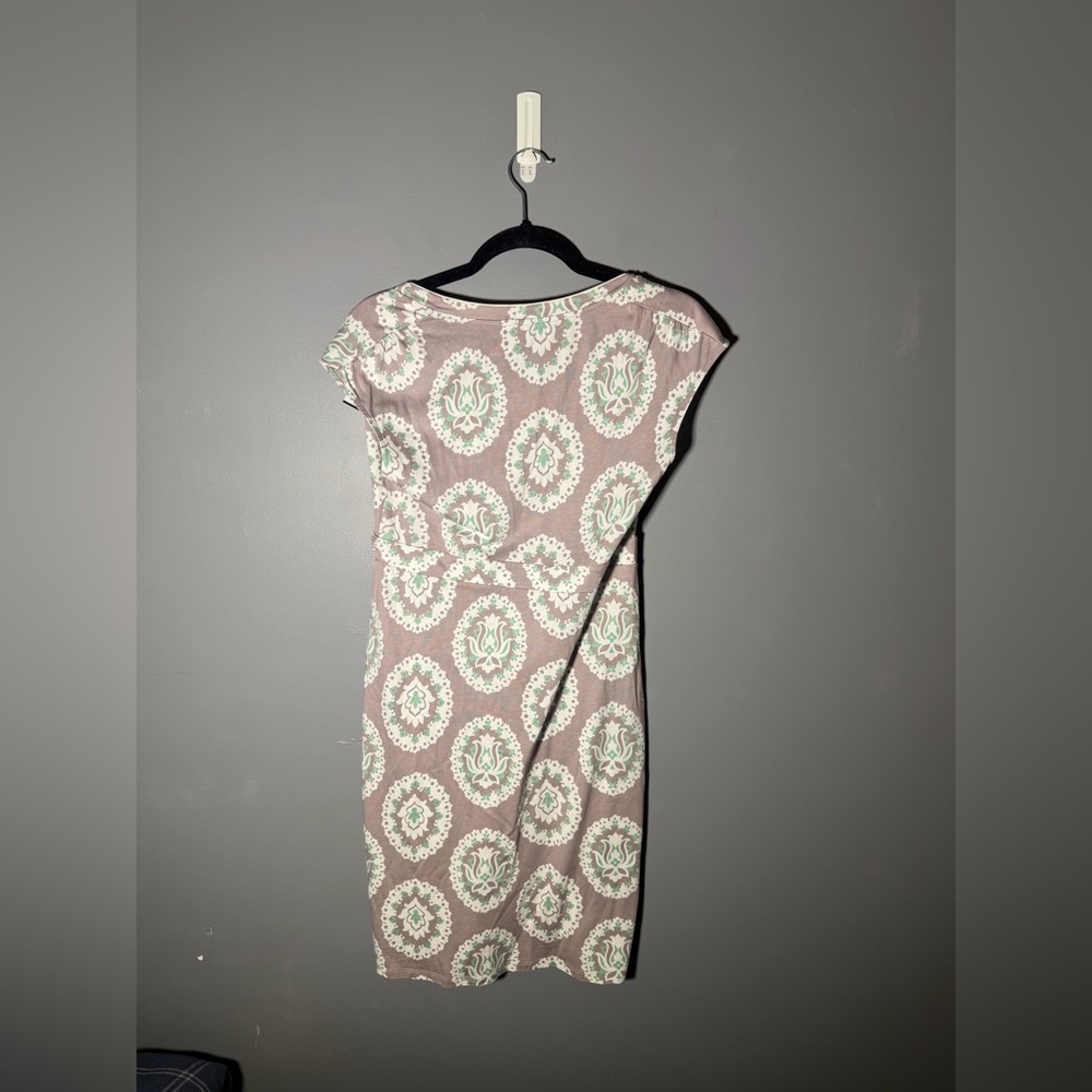 Boden Jersey Knit Cap Sleeve Dress Size 8 - Picture 2 of 3